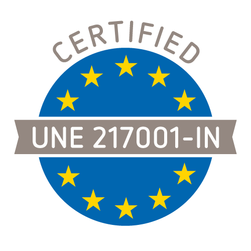 Certificado UNE 217001-IN